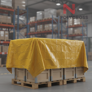 Bâche industrielle super résistante haute performance, doublement laminée et renforcée, pour une protection toutes saisons, export. - Product Image 1