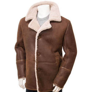 Chaqueta de Cuero Genuino de Piel de Oveja para Hombre, Diseño Personalizado OEM ODM, Prenda Exterior de Cuero Suave de Alta Calidad - Product Image 1