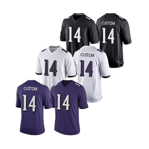 เสื้อฟุตบอลอเมริกันสตรีทแวร์ แบบสั่งทำ ผ้าโพลีเอสเตอร์ตาข่าย ระบายอากาศได้ดี เสื้อกีฬาฟุตบอลสำหรับผู้ชาย - Product Image 4