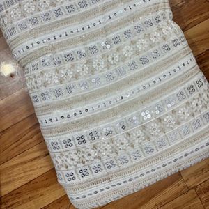 Tissu brodé de qualité supérieure pour vêtements de mode féminine, vêtements de créateurs, robes de soirée, kaftans, abayas, vêtements de mariée - Product Image 4