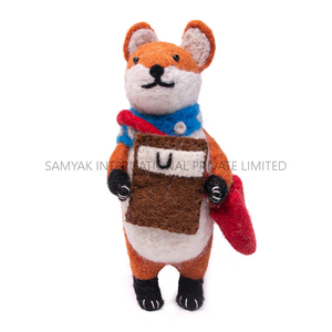 หนูตุ๊กตาสีส้มสำหรับตกแต่งฮาโลวีน น่ารักสไตล์ฤดูใบไม้ร่วง |   ของตกแต่งตุ๊กตาขนาดเล็กน่ารัก - Product Image 5
