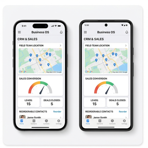 Application de gestion d'entreprise Royalcraft – Outils de CRM, comptabilité, gestion des stocks, des ventes et des équipes pour iOS/Android - Product Image 2