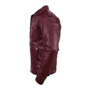 Chaqueta de Motociclista de Cuero Genuino Premium para Hombre, Estilo Slim Fit, a la Moda para Invierno, Resistente al Viento e Impermeable, de Piel de Oveja - Product Image 2