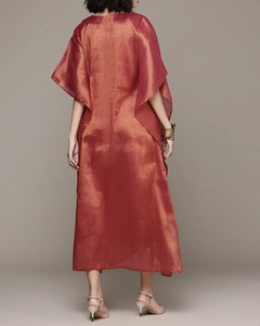 Fashionable Kaftan Abaya Handmade Moroccan Arabian kaftan Dress Long Sleeve Polyester Regular Fit Casual Evening Party <b>Flared</b> - Product Image 2