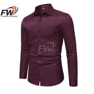 Camisa de Vestir Formal para Hombre, Manga Larga, 100% Algodón, Suave al Tacto, Personalizable al por Mayor, Transpirable, Ecológica, Precio Bajo - Product Image 5