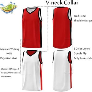 Seven Color Basketball Jerseys Custom Youth Basketball Jersey Custom logo & Design Custom Team <b>Name</b> & Number Embroidery Applique - Product Image 3