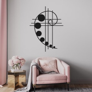 Décoration murale en métal sur mesure pour salon et chambre à coucher, artisanat moderne, ornement mural contemporain pour la maison - Product Image 4