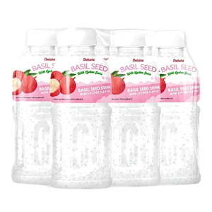 Bebida de Semillas de Albahaca DATAFA con Jugo de Lichi, Botella PET de 320 ml, Bebida Saludable Lista para Beber, OEM, ODM, OBM, Superventas - Product Image 2