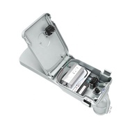 Lampadaire LED gris lumineux 150W avec cellule photoélectrique