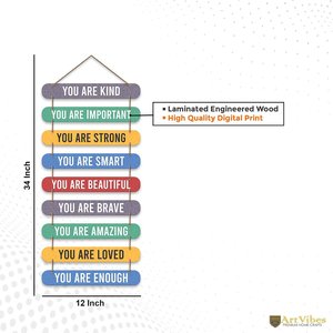 Arte de Pared de Madera con Frases Positivas Modernas para Decoración de Sala de Estar u Oficina - Product Image 5