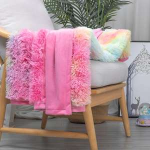 Manta de lana ultra suave de pelo largo, súper cómoda y cálida para cama o sofá - Product Image 3