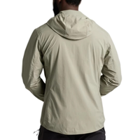 Veste imperméable à capuche pour homme, légère, chauffante, coupe-vent, grande taille, avec fermeture éclair, vert olive - Matière Tex, vêtements de ski