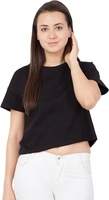 Chemisier décontracté d'été pour femme, motif écossais sexy, 100 % coton, col rond, manches courtes, respirant et écologique