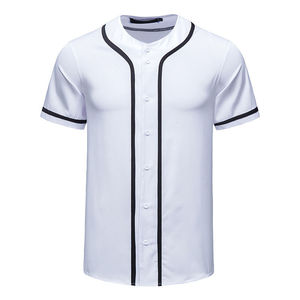 Maillot de baseball unisexe pour adultes, 100 % polyester, impression numérique, nom d'équipe personnalisé, tissu respirant, service OEM, vente chaude - Product Image 5