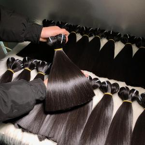 Extensiones de Cabello Virgen Remy Súper Doblemente Tramado, Cabello Vietnamita Crudo, Liso Natural, 100g, Venta al por Mayor, Envío Inmediato - Product Image 3