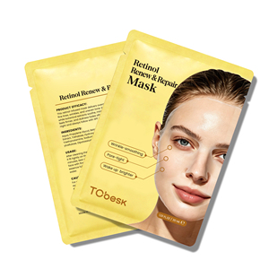 Masque facial anti-âge au rétinol, réduit les ridules, raffermit, lisse et rajeunit, masque en feuille - Product Image 4