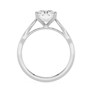 Anillo de Compromiso de Oro Rosa de 10K con Diamante Cultivado en Laboratorio, Corte Radiante Refinado, 2.00 Ct, Banda Delgada, Joyería de Boda Elegante y de Lujo - Product Image 4