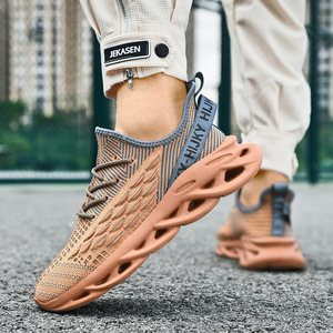 Lightweight Trendy Sports Leisure <b>Sneakers</b> Fly Knit Breathable Mesh Surface Comfortable Buffer Design Outdoor Jogging Footwear - Product Image 3