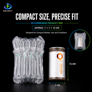 AIR.DFLY PA+PE Q Shape Air Column Bag 6 Columns 15cm 55um Inflatable Shockproof Cushion Packaging For Bottles And Jars Shipping - Product Image 2