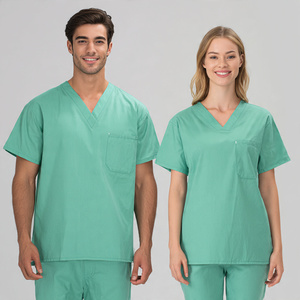 High Quality Medical <b>Scrub</b> Top Uniform for Doctors Nurses - Product Image 5