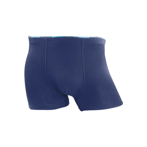 Black Solid Short Leg <b>Men</b> <b>Trunks</b> Cotton Stretch Boxer Briefs Soft Fabric Breathable Support Elastic Waistband Fitted Underwears - Product Image 3