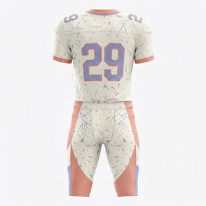 SANGLASPORTS Maillot de football personnalisé pour homme en polyester respirant et réfléchissant, bleu ciel, avec impression gaufrée par transfert thermique, en stock - Product Image 1
