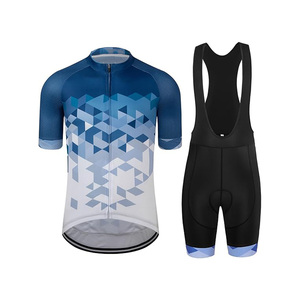Conjunto de Jersey de Ciclismo para Hombre, Camiseta Deportiva de Manga Corta, Transpirable, con Estampado Técnico, Talla Adulto, Suministro OEM - Product Image 4