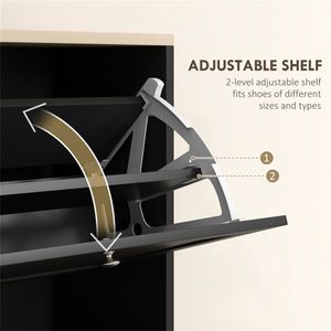 Shoe Storage Cabinet Comprised of Durable Shoe Racks for Organizing Your Footwear - Product Image 3