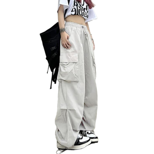 Pantalones Cargo de Otoño para Mujer, Pantalones Casuales de Corte Holgado con Múltiples Bolsillos, Estilo Cargo, Pantalones de Moda Urbana para Mujer - Product Image 2
