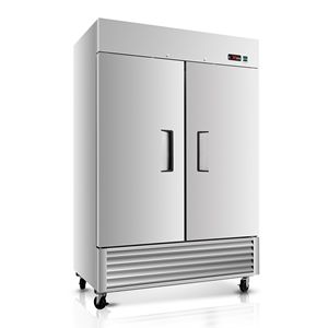 Frigorifero Commerciale in Acciaio Inox da 54 Pollici, Capacità di Stoccaggio 49 Piedi Cubi, 2 Porte Solide, Approvato ETL, Attrezzatura da Cucina Verticale - Product Image 1
