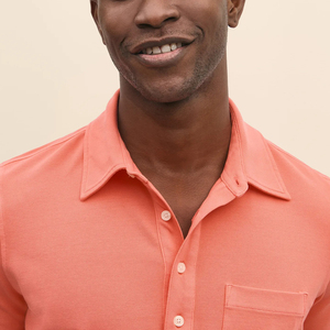 Polo homme de qualité supérieure 100% coton, logo imprimé DTF personnalisé, vêtements décontractés d'été, couleur unie, respirant. - Product Image 2