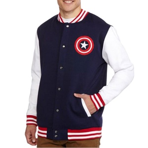 แจ็กเก็ตผ้าวูลเนื้อบางสำหรับเด็กชายสไตล์นักศึกษาผ้าวูลแท้พร้อมแผ่นปักสำหรับฤดูหนาว - Product Image 1