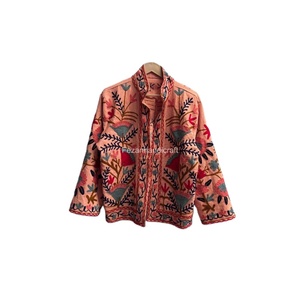 Indian Suzani Cotton Jacket Handmade Winter Unisex Jacket Uzbek Embroidery Jacket Women's Casual Jacket <b>Coat</b> - Product Image 1