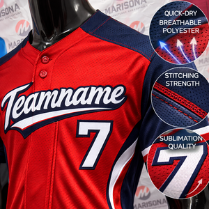 Uniforme d'équipe de baseball personnalisé à manches courtes pour les écoles et les ligues, séchage rapide, respirant, tissu 100% polyester sublimé, taille plus - Product Image 4