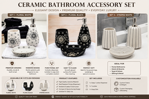 Ensemble d'accessoires de salle de bain modernes en silicone écologiques et faciles à nettoyer : distributeur de savon, distributeur de lotion, gobelet et porte-savon pour la maison et l'hôtel - Product Image 4