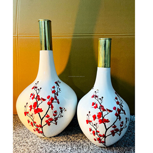 Florero moderno de Metal blanco, centro de mesa de boda, jarrón de decoraciones para eventos, cumpleaños, decoración del hogar - Product Image 2