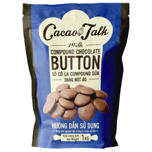 Botones de Chocolate con Leche Sólido al por Mayor OEM/ODM, Certificados HALAL para Uso en Panadería y Confitería con Empaque Personalizado - Product Image 1