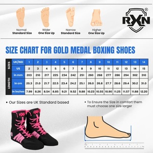 Calzado de Boxeo RXN de Alta Gama para Hombre, Malla de Algodón, Cierre de Cordones, Forro de Cuello Alto, Doble Costura, Ligero, Color Personalizado, OEM - Product Image 3