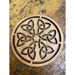 Durable MDF Laser Engraved Coasters with Decorative Surface Mats & Pads for Home Decor and <b>Table</b> <b>Protection</b> - Product Image 3