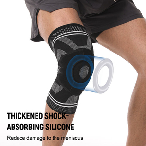 Custom Knee Sleeve with Elastic <b>Compression</b> Thick Sponge Padding for Yoga Wrestling Gymnastics Dance-for <b>Spring</b> Exercise - Product Image 3