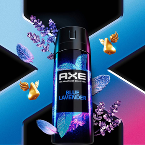 สเปรย์ระงับกลิ่นกาย AXE Fragrance Premium สำหรับผู้ชาย กลิ่นบลูลาเวนเดอร์, อควาเบอร์กามอต, โกลเด้นแมงโก้, แบล็ควานิลลา แพ็ค 4 ขวด 72 ชั่วโมง ขนาด 4 ออนซ์ - Product Image 6