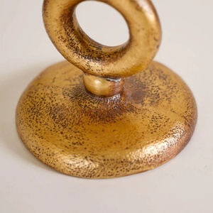 Antique Gold Metal Ring <b>Candle</b> Pillar Holder With Durable Finish Round Shape Modern Design Perfect For Home <b>Gifting</b> And Event - Product Image 6