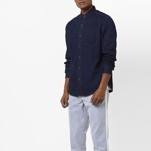 Camisa vaquera para hombre 2026 de color personalizado, superventas, nueva, vintage, estampada, con servicio OEM, de secado rápido, para todo tipo de uso. - Product Image 3