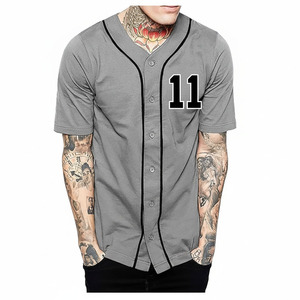 OEM Baseball Jersey Custom Logo & Number Embroidery Logo Sublimation <b>Strip</b> Design Men Baseball Jersey - Product Image 6