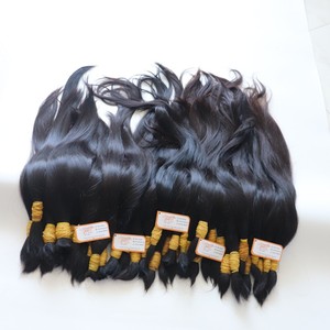 Extensions de cheveux humains Remy à cuticules alignées, provenant d'un seul donneur, Super Wave, double trame, en vrac, fournisseurs vietnamiens, mèches de cheveux - Product Image 1