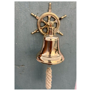 Cloche en laiton de luxe de qualité supérieure, directement de l'usine, pour la maison, le temple, le jardin extérieur, l'hôtel et la décoration de mariage - Product Image 1