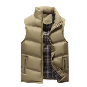 Chaqueta de entrenamiento de invierno acolchada de algodón ligero para hombre, chaleco acolchado sin mangas, capucha gruesa, cuello en V, resistente al viento, transpirable, largo - Product Image 5