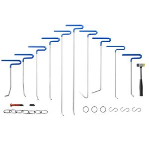 Kit Professionale di Attrezzi per Riparazione Auto, 20 Pezzi in Acciaio Inox, Aste per Rimozione Ammaccature Senza Vernice, Strumenti per Riparazione Ammaccature a Coda di Balena - Product Image 1