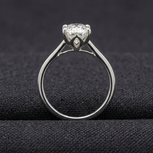 Classic Platinum ring minimalist engagement band smooth bright polish daily wear jewelry gift for modern look - Product Image 4