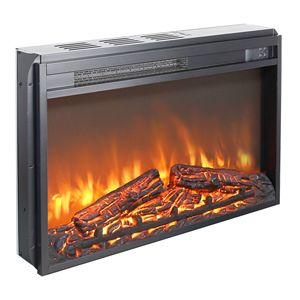 Inserto per Caminetto Elettrico Ultra-Sottile da 26 Pollici con Luce LED, Fiamma Realistica, Telecomando, Timer e Protezione dal Surriscaldamento - Product Image 6
